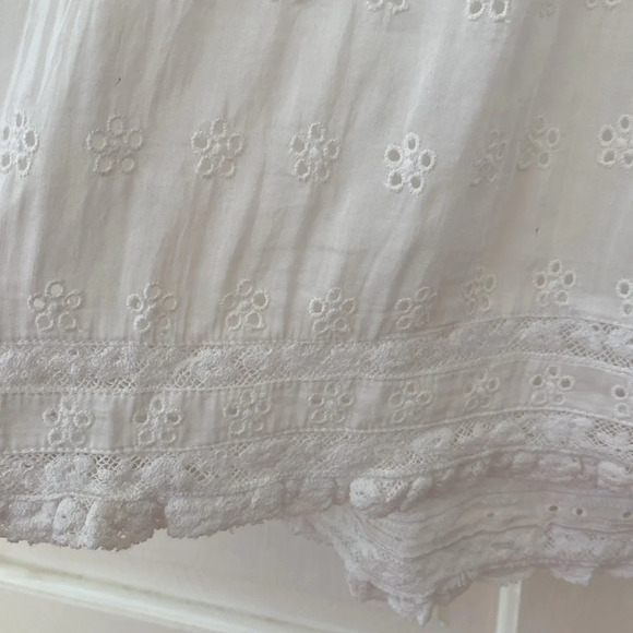 LoveShackFancy Jullian Dress White Eyelet‎ Graduation Bridal Lace Embroidered 4 - Picture 8 of 14